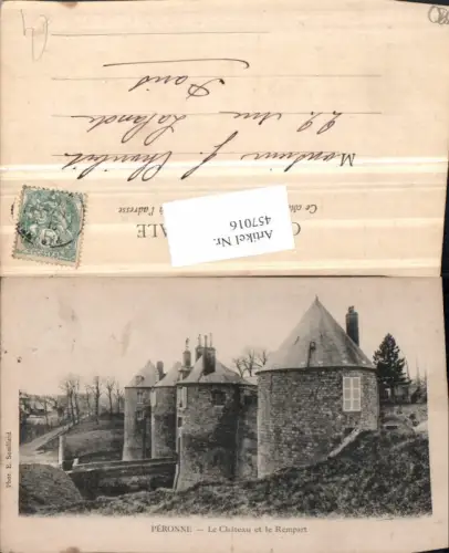 457016,Picardie Somme Peronne Chateau et le Rempart Schloss Mauer