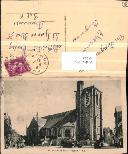 457021,Picardie Somme Ault-Onival Eglise Kirche