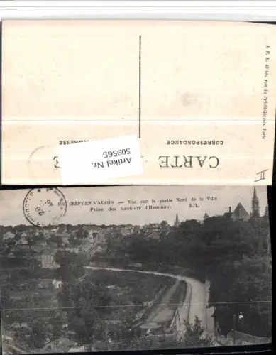 509565,Picardie Oise Crepy-en-Valois Vue sur la partie Nord de la Ville Totale