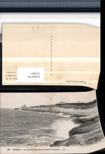 331685,Poitou-Charentes Charente-Maritime Royan La Grande Cote vue du Puits de Lauture Küste