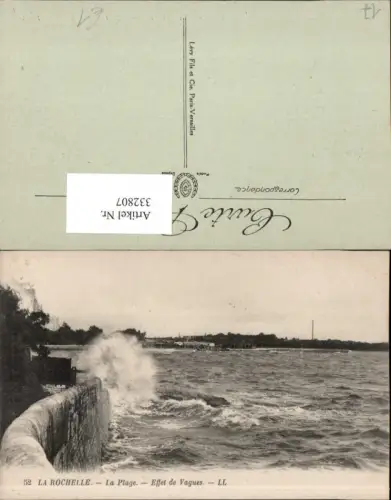 332807,Poitou-Charentes Charente-Maritime La Rochelle La Plage Effet de Vagues Brandung