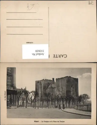 332820,Poitou-Charentes Charente-Maritime Niort Le Donjon et la Place du Donjon Burg