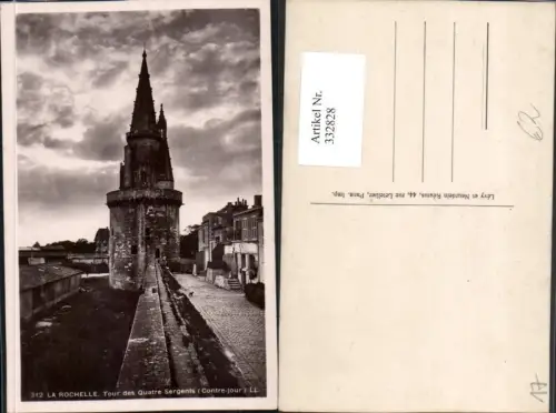 332828,Poitou-Charentes Charente-Maritime La Rochelle Tour des Quatre Sergents Turm