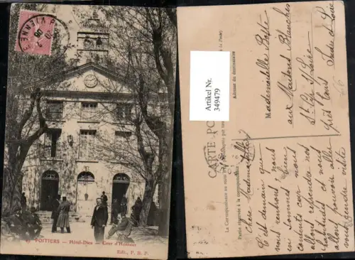 349479,Poitou-Charentes Vienne Poitiers Hotel Dieu Cour d'Honneur