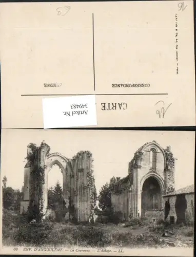 349483,Poitou-Charentes Charente Angouleme La Couronne Abbaye Kloster Ruine