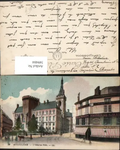 349484,Poitou-Charentes Charente Angouleme L'Hotel de Ville Rathaus