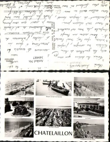 349487,Poitou-Charentes Charente-Maritime Chatelaillon Plage Casino Parc Strand Mehrbilkdarte