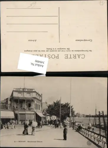 349490,Poitou-Charentes Charente-Maritime Royan Boulevard Thiers Cafe des Bains