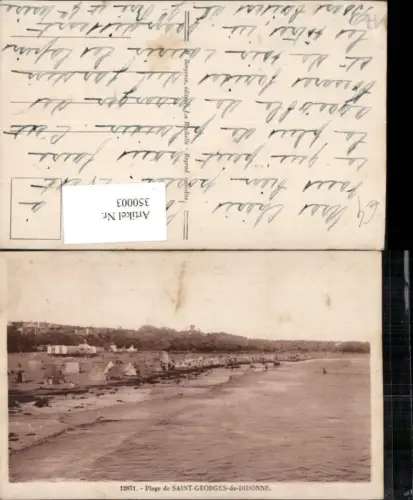 350003,Poitou-Charentes Charente-Maritime Plage de Saint-Georges-de-Didonne Strand