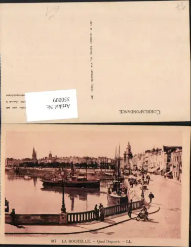 350009,Poitou-Charentes Charente-Maritime La Rochelle Quai Duperre Hafen Dampfer
