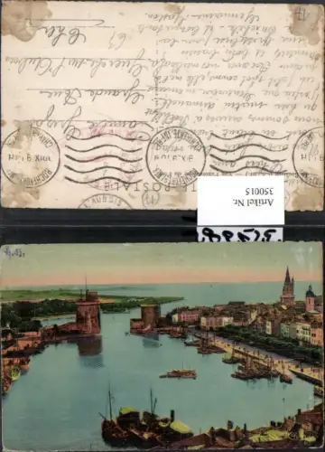 350015,Poitou-Charentes Charente-Maritime La Rochelle Vue Panoramique du Port Hafen