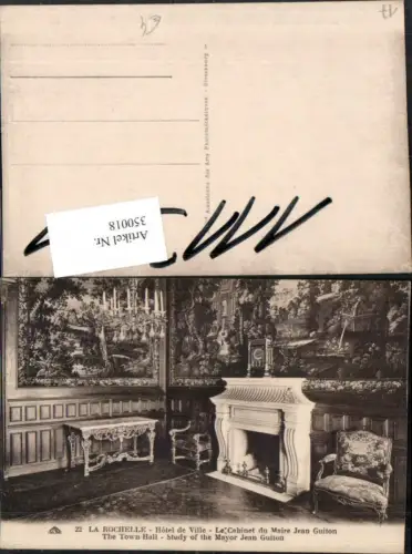 350018,Poitou-Charentes Charente-Maritime La Rochelle Hotel de Ville Cabinet Maire Jean Guiton