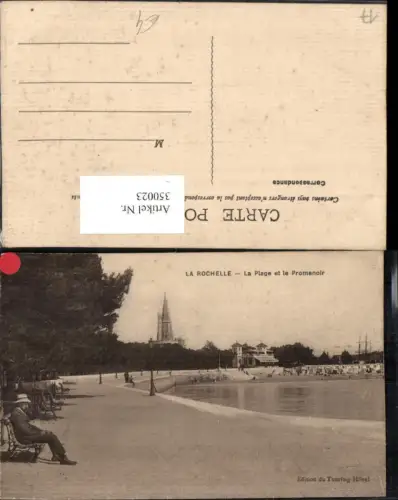350023,Poitou-Charentes Charente-Maritime La Rochelle La Plage et le Promenoir Promenade
