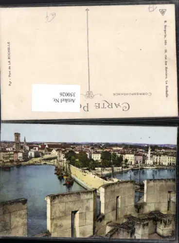 350026,Poitou-Charentes Charente-Maritime La Rochelle Teilansicht Hafen