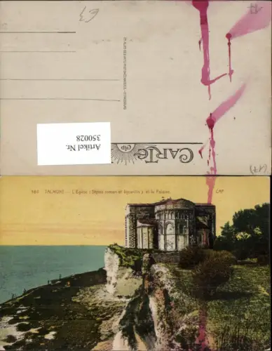 350028,Poitou-Charentes Charente-Maritime Talmont L'Eglise et la Falaise Kirche Küste