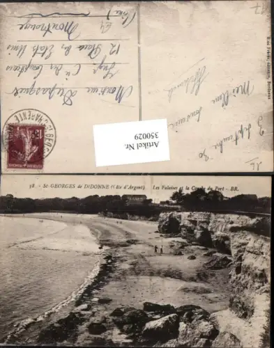 350029,Poitou-Charentes Charente-Maritime St-Georges-du-Didonne Les Falaises Strand Küste