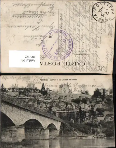 385082,Poitou-Charentes Vienne Poitiers Le Pont et les Coteaux du Tunnel Brücke