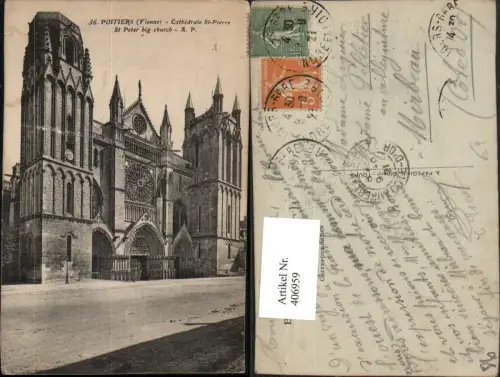 406959,Poitou-Charentes Vienne Poitiers Cathedrale St-Pierre Kirche
