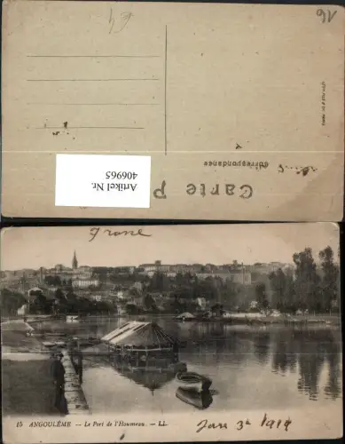 406965,Poitou-Charentes Charente Angouleme Le Port de l'Houmeau Teilansicht