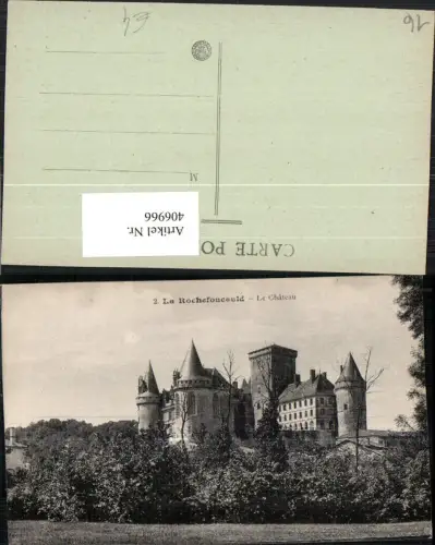 406966,Poitou-Charentes Charente La Rochefoucauld Le Chateau Schloss