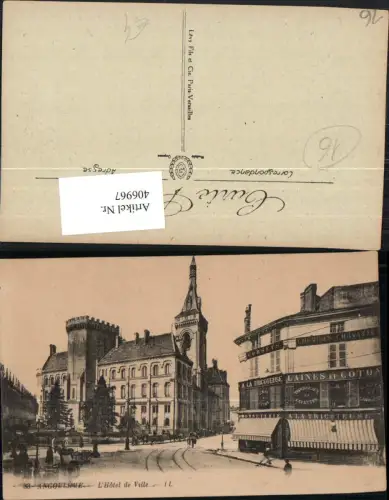 406967,Poitou-Charentes Charente Angouleme L'Hotel de Ville Rathaus