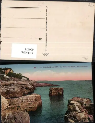 406974,Poitou-Charentes Charente-Maritime St-Palais-sur-Mer La Roche au Moine Küste