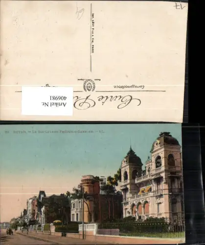 406981,Poitou-Charentes Charente-Maritime Royan Boulevard Frederic-Garnier Straßenansicht