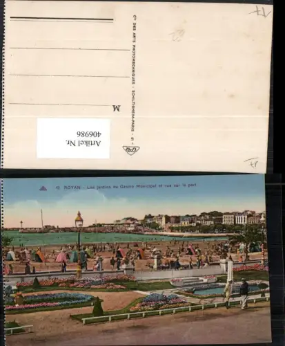 406986,Poitou-Charentes Charente-Maritime Royan Les jardins du Casino Strand