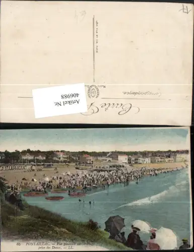 406988,Poitou-Charentes Charente-Maritime Pontaillac Vue generale de la Plage Strand