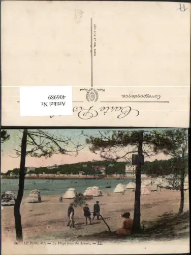 406989,Poitou-Charentes Charente-Maritime Le Bureau La Plage prise des Dunes Strand