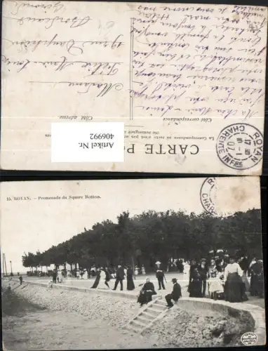 406992,Poitou-Charentes Charente-Maritime Royan Promenade du Square Botton