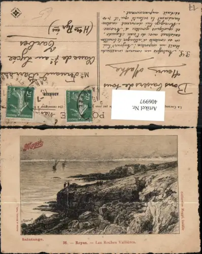 406997,Künstler AK G. Fraiponf Poitou-Charentes Charente-Maritime Royan Roches Vallieres