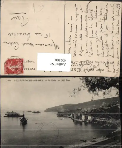 407300,Provence-Alpes-Cote-Azur Alpes-Maritimes Villefranche-sur-Mer La Rade Dampfer