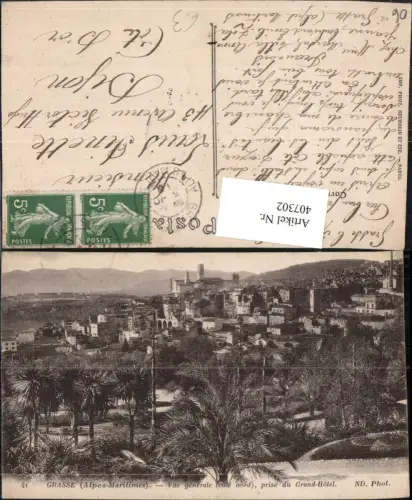 407302,Provence-Alpes-Cote-Azur Alpes-Maritimes Grasse Vue generale Totale