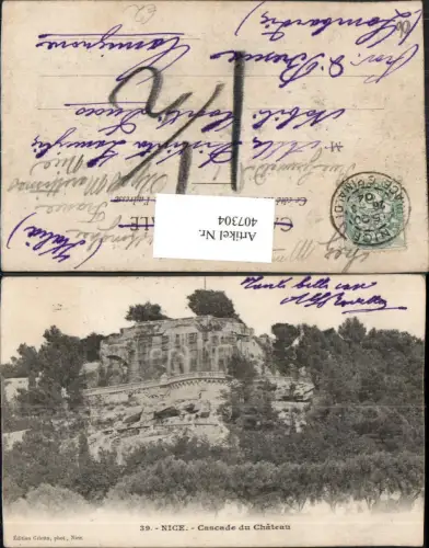 407304,Provence-Alpes-Cote-Azur Alpes-Maritimes Nice Nizza Cascade du Chateau Wasserfall