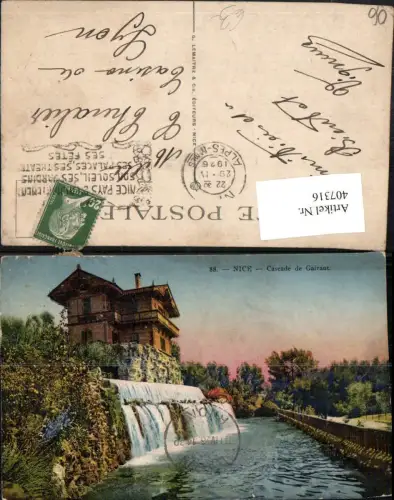 407316,Provence-Alpes-Cote-Azur Alpes-Maritimes Nice Nizza Cascade de Gairaut Wasserfall