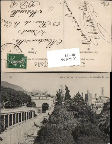 407323,Provence-Alpes-Cote-Azur Alpes-Maritimes Grasse Cathedrale et les Nouvelles Terrasses