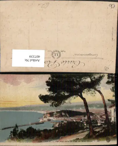 407339,Provence-Alpes-Cote-Azur Alpes-Maritimes Nice Nizza Teilansicht Pins du Mont-Boron