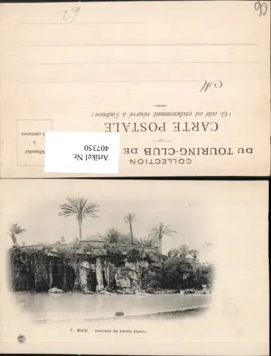 407350,Provence-Alpes-Cote-Azur Alpes-Maritimes Nice Nizza Cascade Jardin Public Garten