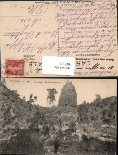 407373,Provence-Alpes-Cote-Azur Alpes-Maritimes Esterel Obelisque du Malinfernet