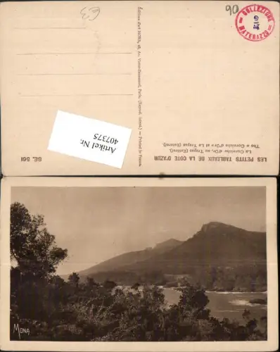 407375,Provence-Alpes-Cote-Azur Alpes-Maritimes Trayas Esterel La Corniche d'Or Bergkulisse