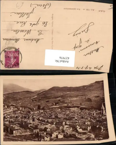 427976,Provence-Alpes-Cote-Azur Hautes-Alpes Gap Vue panoramique Totale