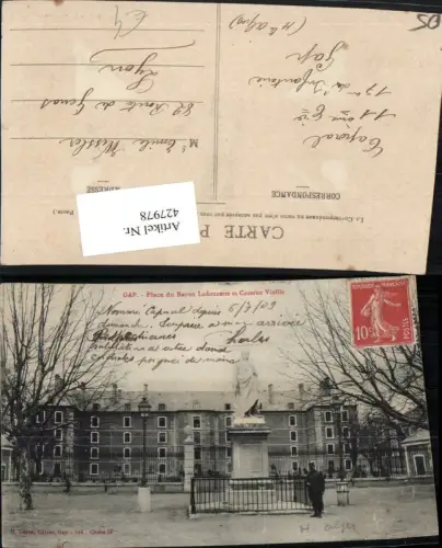 427978,Provence-Alpes-Cote-Azur Hautes-Alpes Gap Place Baron Ladoucette et Caserne Kaserne