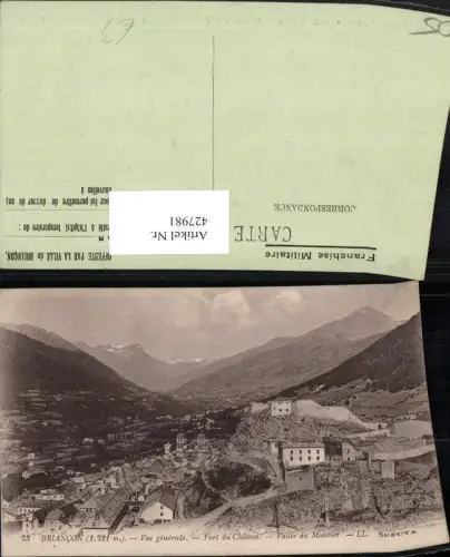 427981,Provence-Alpes-Cote-Azur Hautes-Alpes Briancon Vue generale Fort u Chateau Totale