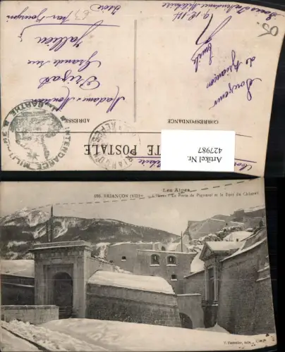 427987,Provence-Alpes-Cote-Azur Hautes-Alpes Briancon Porte Pignerol et le Fort du Chateau