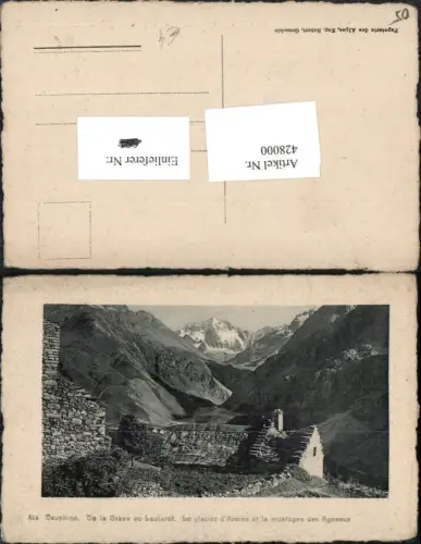 428000,Provence-Alpes-Cote-Azur Hautes-Alpes De la Grave au Lautaret Haus Bergkulisse