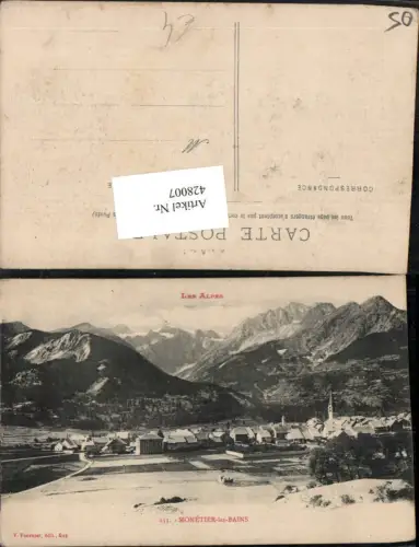 428007,Provence-Alpes-Cote-Azur Hautes-Alpes Monetier-les-Bains Totale Bergkulisse