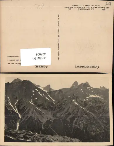 428008,Provence-Alpes-Cote-Azur Hautes-Alpes Le Lautaret Les Aiguilles Arves Bergkulisse