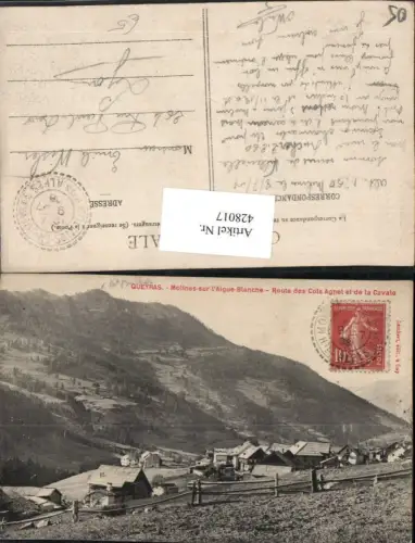 428017,Provence-Alpes-Cote-Azur Hautes-Alpes Queyras Mollnes-sur-l'Aigue-Blanche Teilansicht