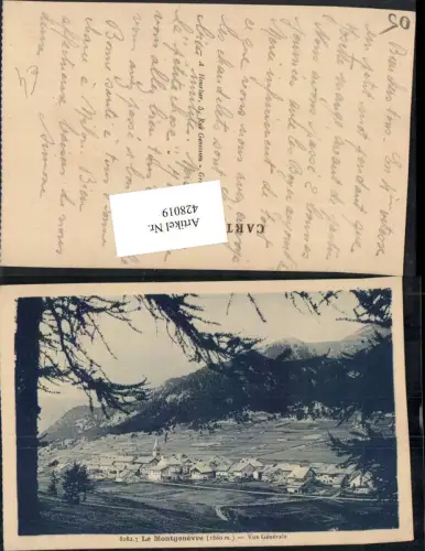 428019,Provence-Alpes-Cote-Azur Hautes-Alpes Le Montgenevre Vue Generale Totale